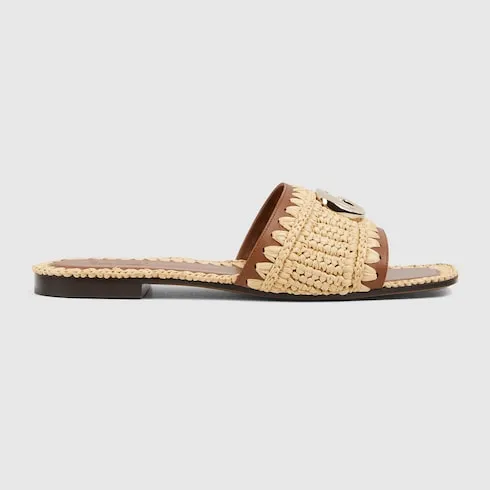Slide Sandal With Double G