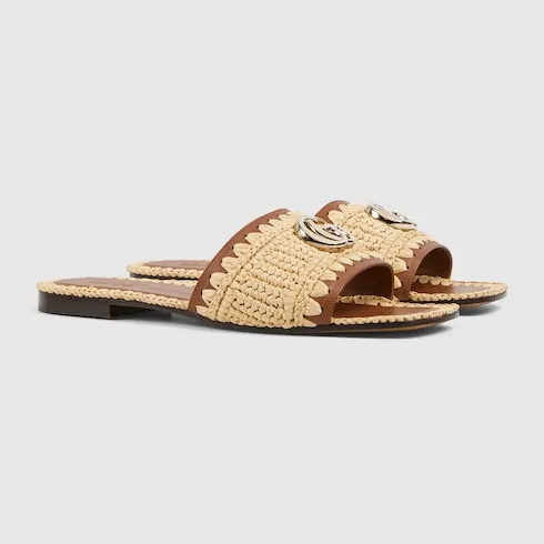 Slide Sandal With Double G
