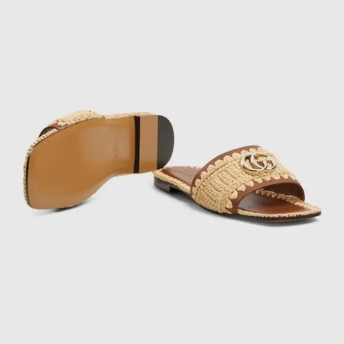 Slide Sandal With Double G