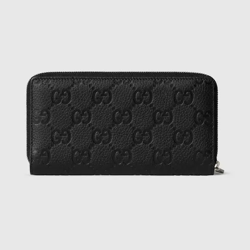 Gucci Imprint Zip Around Wallet