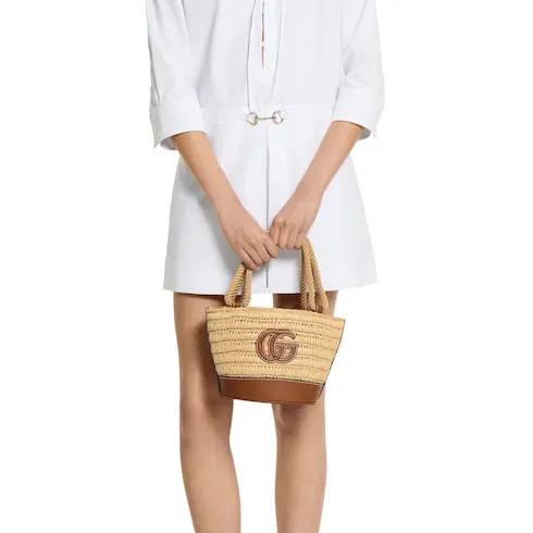 Woven Mini Bucket Bag