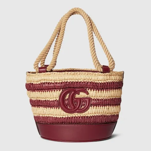 Woven Mini Bucket Bag