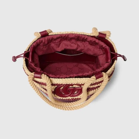 Woven Mini Bucket Bag
