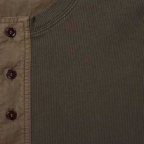 Rib Cotton T-Shirt With Embroidery