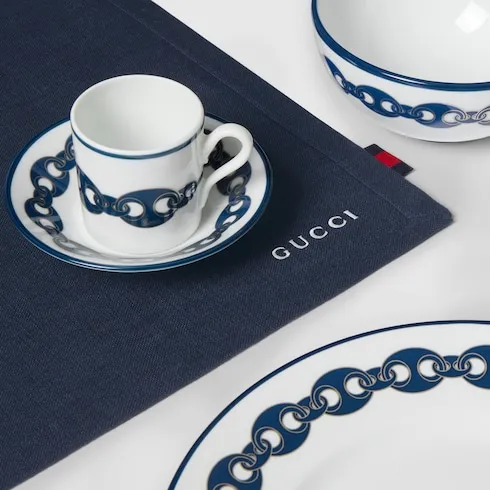 Gucci Marina Coffee Cup And Saucer, Set Of Two