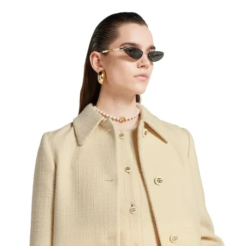Textured Wool Tweed Coat