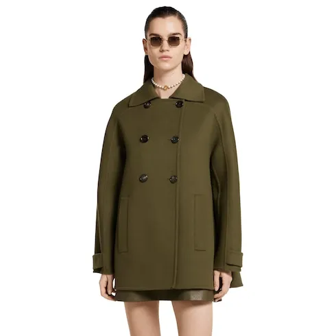 Wool Double-Breasted Coat
