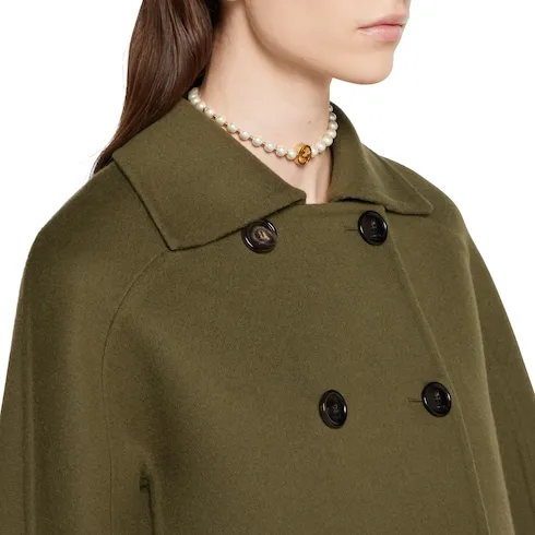 Wool Double-Breasted Coat