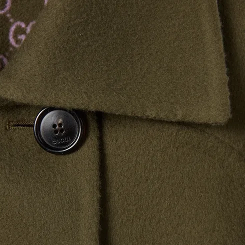 Wool Double-Breasted Coat