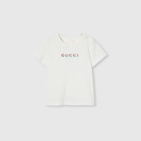 Baby Cotton T-Shirt With Embroidery