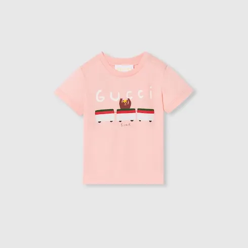 Baby Cotton T-Shirt With Print