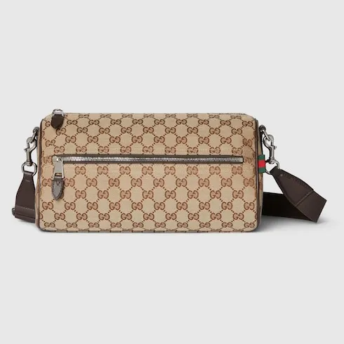 Gg Canvas Small Cylinder Bag