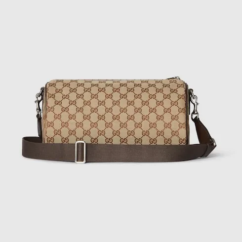 Gg Canvas Small Cylinder Bag