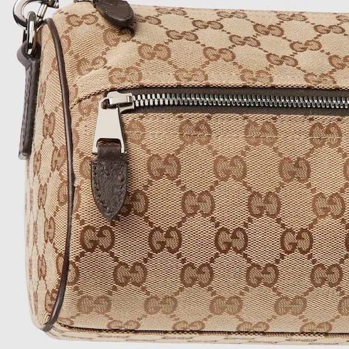 Gg Canvas Small Cylinder Bag