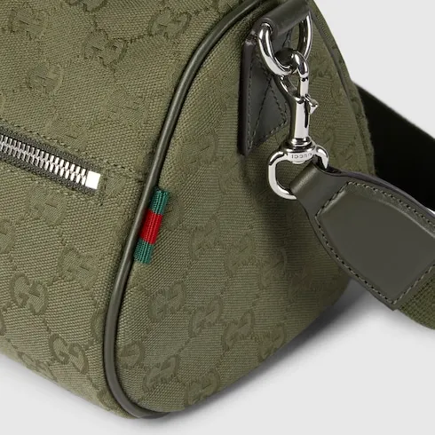 Gg Canvas Small Cylinder Bag