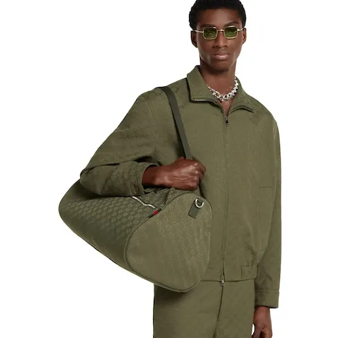 Gg Canvas Large Duffle Bag