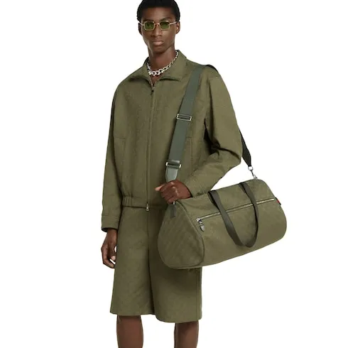 Gg Canvas Large Duffle Bag