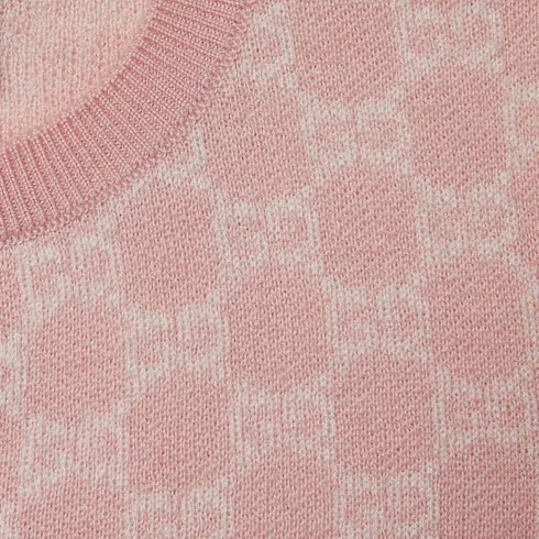 Children's Gg Wool Jacquard Cardigan
