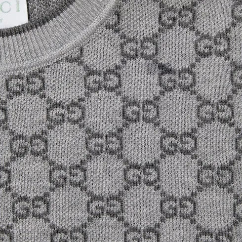 Children's Gg Wool Jacquard Sweater