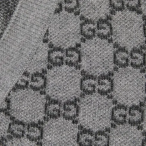 Baby Gg Wool Jacquard Cardigan
