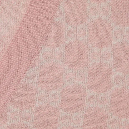 Baby Gg Wool Jacquard Cardigan