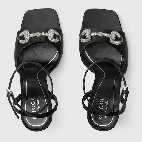 Sandal With Crystal Horsebit