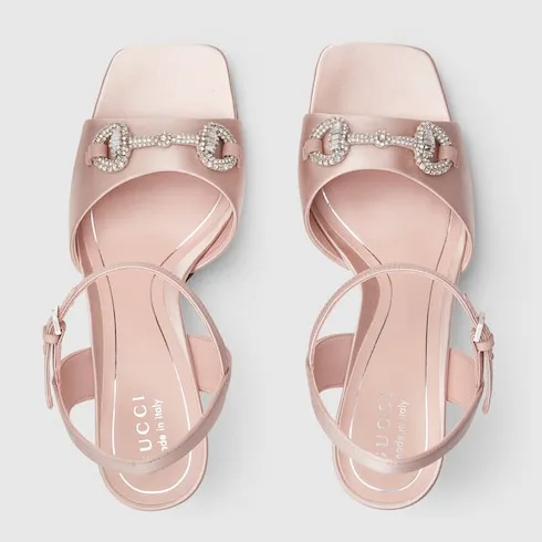 Sandal With Crystal Horsebit