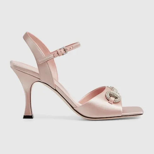 Sandal With Crystal Horsebit