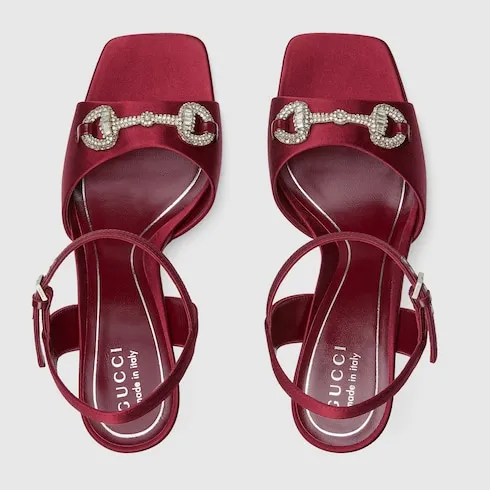 Sandal With Crystal Horsebit