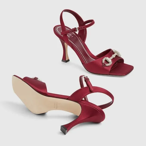 Sandal With Crystal Horsebit