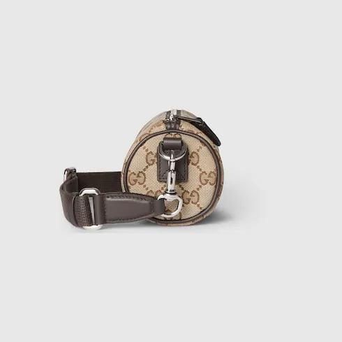 Gg Canvas Mini Cylinder Bag