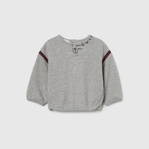 Baby Printed Cotton Sweatshirt