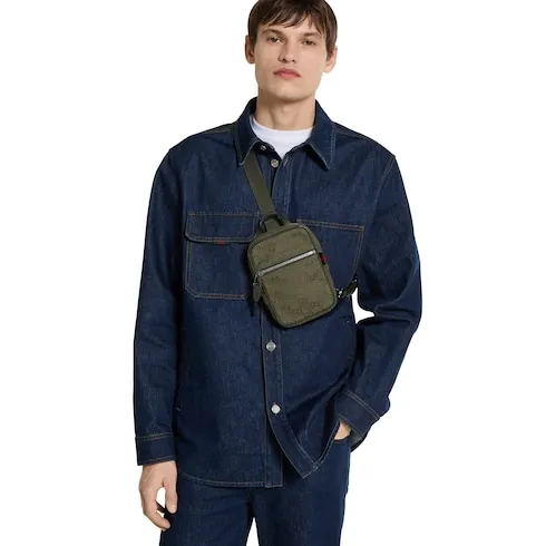 Gg Canvas Mini Slingbag