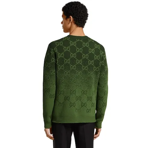 Gg Wool Jacquard Cardigan