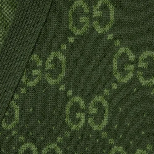 Gg Wool Jacquard Cardigan