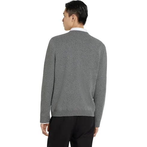 Wool Cashmere Knit Double Sweater
