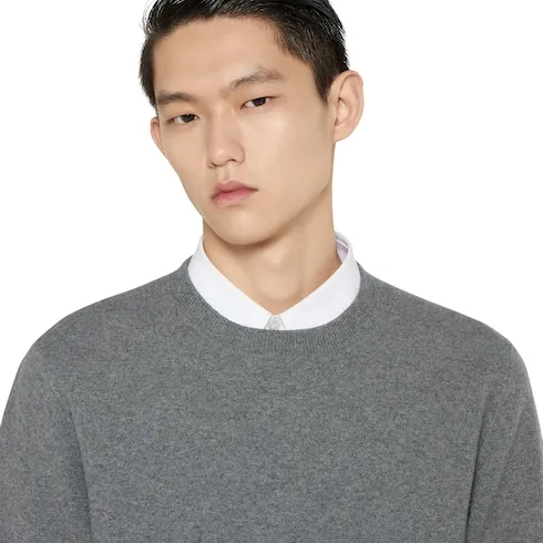 Wool Cashmere Knit Double Sweater