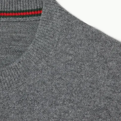 Wool Cashmere Knit Double Sweater