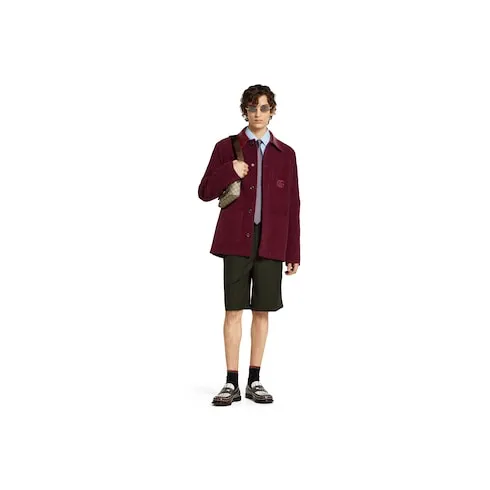 Velvet Corduroy Jacket With Double G