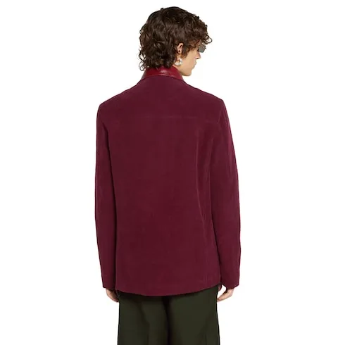 Velvet Corduroy Jacket With Double G