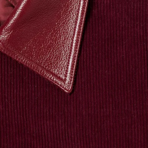 Velvet Corduroy Jacket With Double G