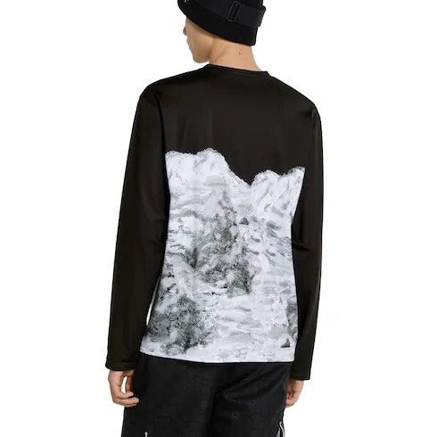 Printed Technical Cotton Jersey T-Shirt