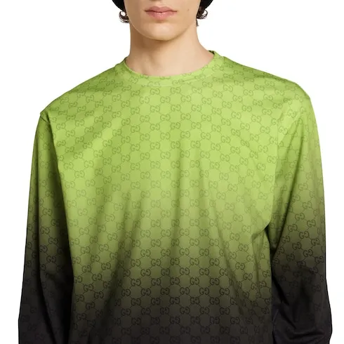 Printed Technical Cotton Jersey T-Shirt