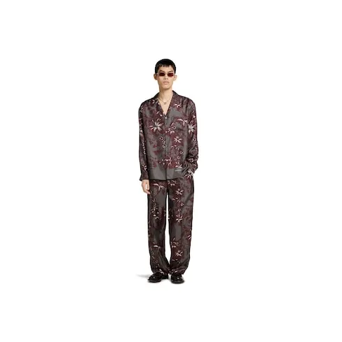 Printed Silk Twill Pant