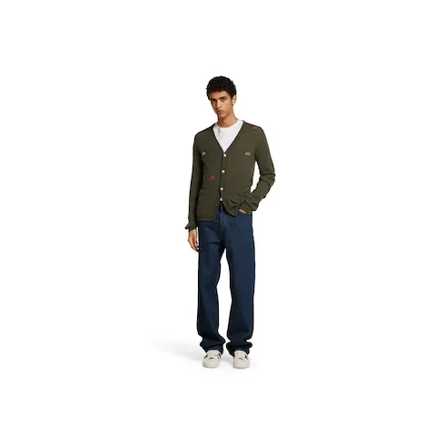 Fine Cashmere Cardigan With Intarsia