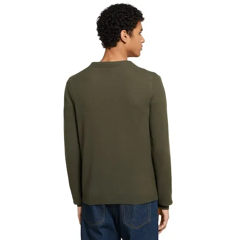Fine Cashmere Cardigan With Intarsia