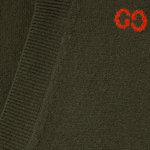 Fine Cashmere Cardigan With Intarsia