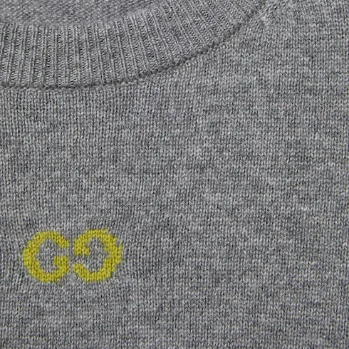 Fine Cashmere Sweater With Intarsia