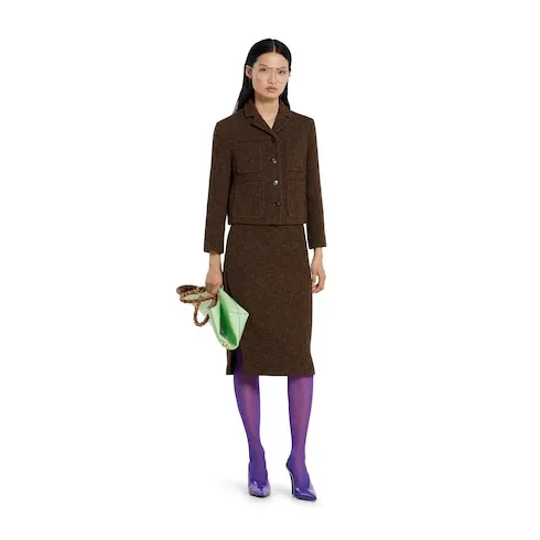 Seeded Wool Jacket