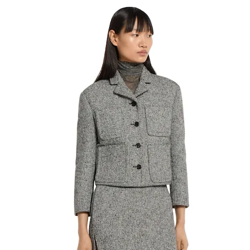 Double Cotton-Wool Mouliné Jacket